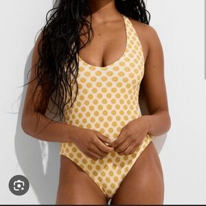 Simons Yellow Sun One-Piece Swimsuit